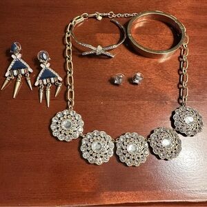 J Crew Gold and Bronze Jewelry Lot